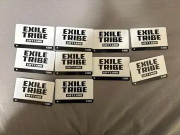 EXILE TRIBE GIFT CARD 10장