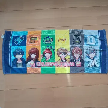 컬러풀 피치 타월