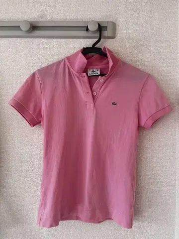 LACOSTE 라코스테 핑크 피케 셔츠 여성용