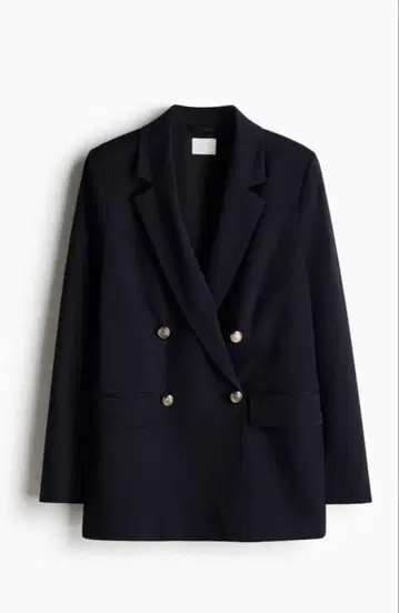 H&M 네이비 더블 브레스트 테일러드 자켓 M