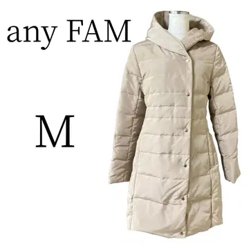새상품급 any FAM 애니팜 베이지 긴팔 롱 코트 M