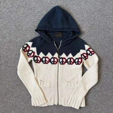 HYSTERIC GLAMOUR 후드 집업 후드티 카우친 니트