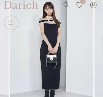 다리치 darich 오프숄더 파이핑 원피스