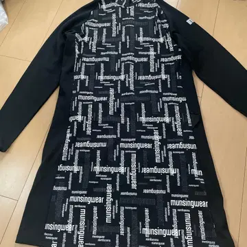 munsingwear 로고 프린트 긴팔 원피스