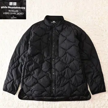 N4 L 459677 유니클로 화이트 마운티니어링 다운 자켓