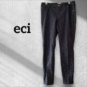 1점 한정 eci 레오파드 무늬 캐주얼 팬츠 하의