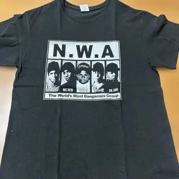 N.W.A. 그래픽 티셔츠 L 사이즈 블랙