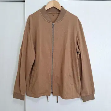 브라운 메쉬 집업 자켓