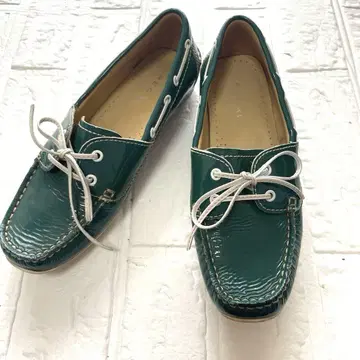 리걸 로퍼 드라이빙 슈즈 에나멜 그린 24cm