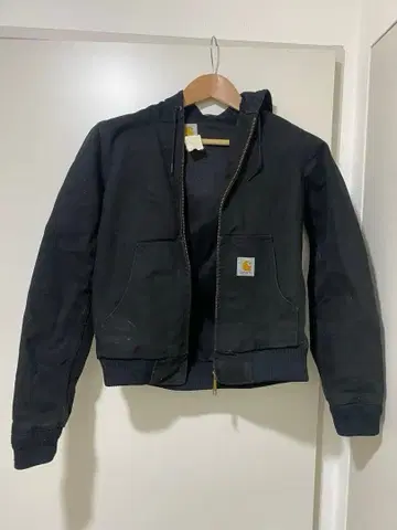 Carhartt 블랙 후드 부착 자켓