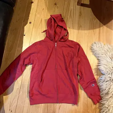 Champion Reverse Weave 후드티 M 레드