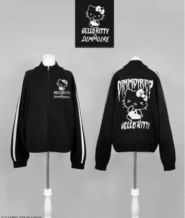 DimMoire 디무모아르 헬로키티 니트 저지 블랙