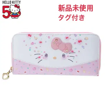 산리오 키티 50주년 기념일 샵 한정판 장지갑