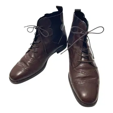 란셀 레이스업 부츠 가죽 브라운 25cm