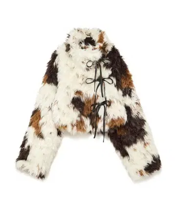 SORIN Synthetic Fur Lace-up Cardigan