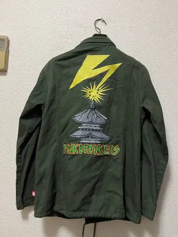 펑크 드렁커스 카미나리 M-65 밀리터리 자켓 /L 카키 아이츠