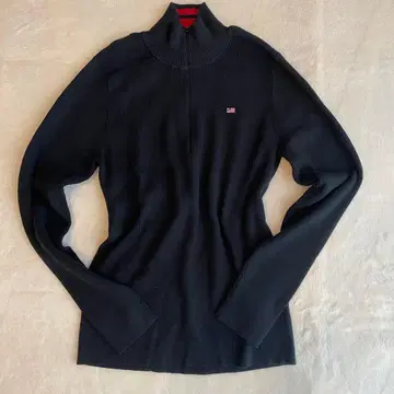 [ 구제 의류 ] Polo Jeans 다크 그레이 하이넥 스웨터 XL