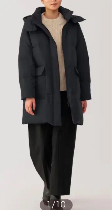 무인양품 발수 다운 코트