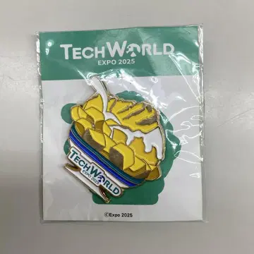 TECH WORLD 핀 배지