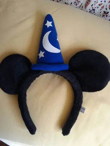 미키 귀 마법사 모자 머리띠