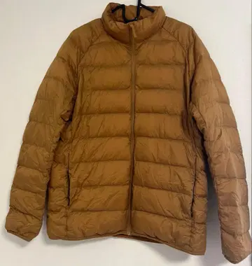 UNIQLO 유니클로 울트라 라이트 다운 자켓 브라운 카멜 XL
