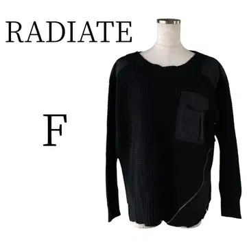 새상품급 RADIATE 라디에이트 블랙 긴팔 니트 스웨터 F