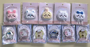 치이카와(먼작귀) 빅 기믹 핀 배지 6개 사가라 배지 5개 일괄