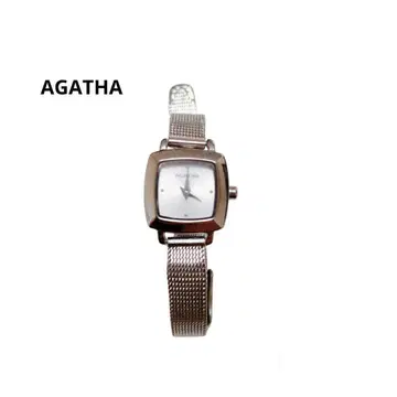 미사용 AGATHA 손목시계 스테인리스 실버 박스 없음 심플