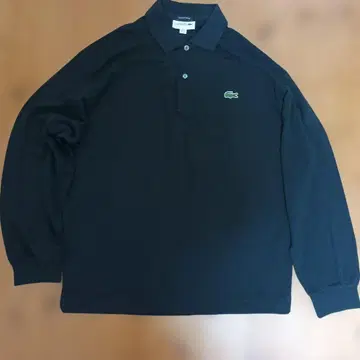 LACOSTE 피케 셔츠 긴팔 블랙