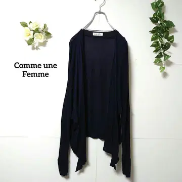 Comme une Femme 가디건 M 겉옷 네이비