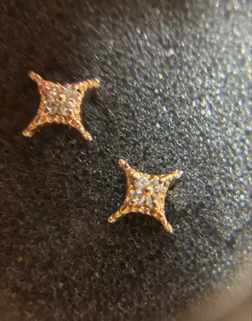 NOJESS K10PG 다이아몬드 귀걸이