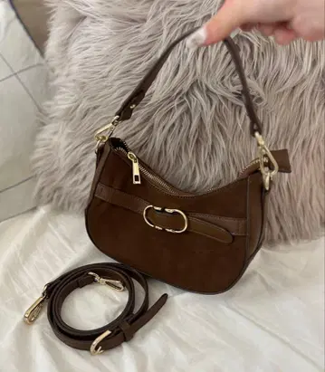 NATURAL BEAUTY BASIC 브라운 스웨이드 백