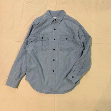 새상품 25AW MASSES 마시스 CHAMBRY WORK SHIRT M