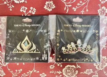 디즈니 티아라 패치 엘사 라푼젤 2세트 미사용 새상품