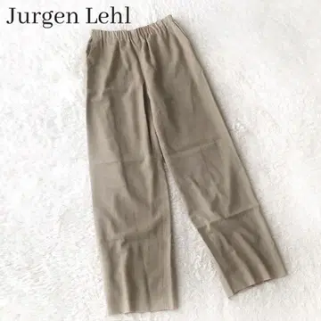 새상품급 요건 레일 벌룬 팬츠 허리밴딩 베이지 울 L 신축