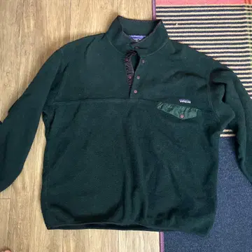 patagonia XL 다크 그린 플리스 자켓 90s