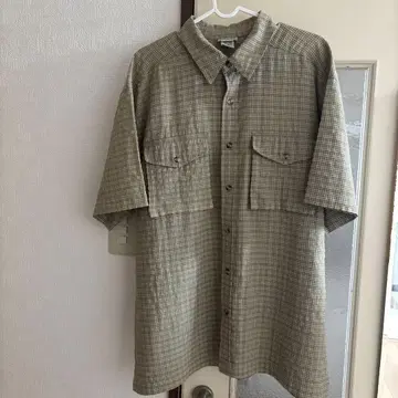 L.L.Bean 체크 무늬 반팔 셔츠