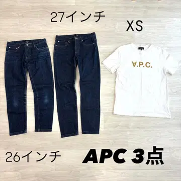 APC 아페쎄 티셔츠 데님 XS 26인치 27인치 3점