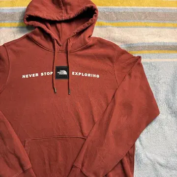 THE NORTH FACE 후드티 레드 S 가슴 로고