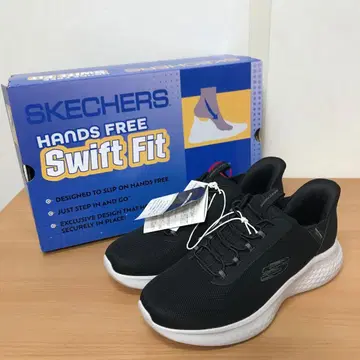 [ 새상품 ] 스케쳐스 남성용 스위프트 핏 블랙 25.5 cm