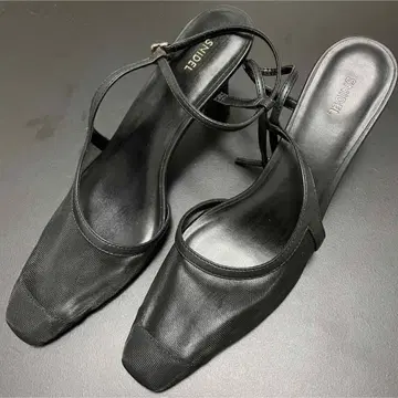 snidel 메쉬 스트랩 뮬 샌들 L 24.5cm