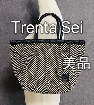 트렌타세이 Trenta Sei 토트백 핸드백 블랙 x 금 새상품급