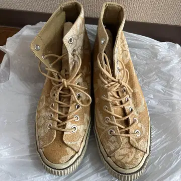 꽃무늬 하이컷 스니커즈