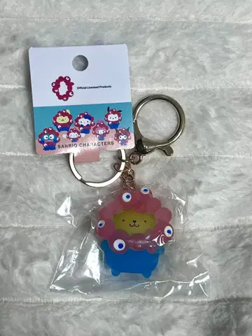 간사이 만박 먁먁 산리오 클리어 키링 폼폼푸딩