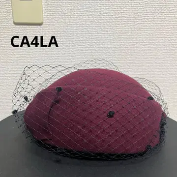 CA4LA 아틀리에 핸드메이드 튤 장식 토크 모자