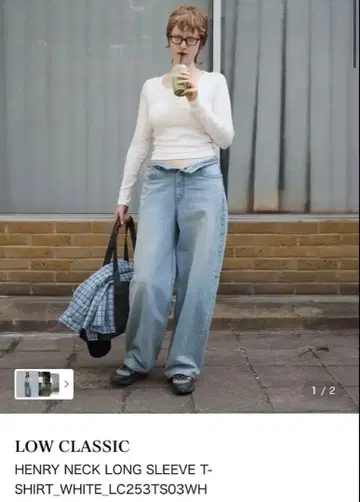 LOWCLASSIC/HENRY NECK LONG SLEEVE TSHIRT