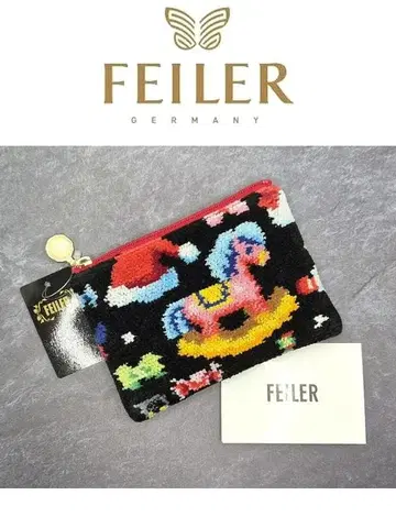 FEILER 산타즈 커밍! 티슈 파우치 블랙