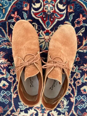 [ repetto ] 레페토 스웨이드 레이스업 부츠