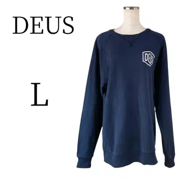 새상품급 DEUS 데우스 블루 긴팔 트레이닝복/맨투맨 L