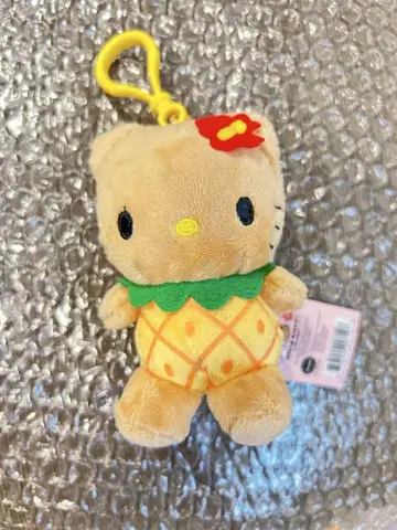 헬로키티 파인애플 키링 하와이 한정품